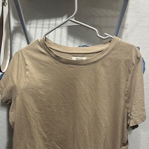 Madewell Tan Short Sleeve Women's Tee